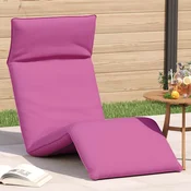 Sklopiva ležaljka za suncanje roza 175x54x8,5 cm Oxford tkanina