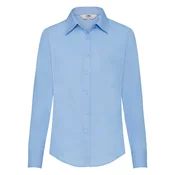 FRUIT OF THE LOOM F17•LADIES LONG SLEEVE POPLIN SHIRT