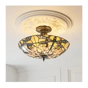 Endon 111892 - Plafonski luster Tiffany ASHTON 3xE27/10W/230V precnik 45 cm