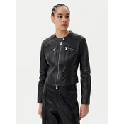 PINKO Usnjena jakna Borderline Biker 104914 A2HT Črna Regular Fit