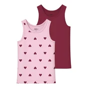 NAME IT Spodnja majica 2er-Pack Unterhemden Tanktops Bio-Baumwolle Nmftank roza