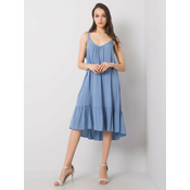 OCH BELLA Ladys blue dress with frill