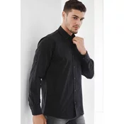 G921 DEWBERRY MENS SHIRT-BLACK