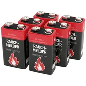ANSMANN Ansmann Rauchmelderbatterie 9 V baterija alkalno-manganov 9 V 6 kos, (20638332)