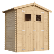 Timbela Lesena vrtna lopa - 136x196xH218 cm/1,98 m2 - Vrtna hiša s podi - TIMBELA M367+M367G, (21823616)
