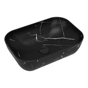 Umivalnik na ploščo (nadgradni) Concepto Bell Marble Black 46,5