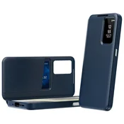 GS Ovitek denarnica za Samsung Galaxy A37 5G Smart View, moder