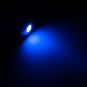 Lamptron Vandalismus-gesicherte LED - blau, schwarze Fassung LAMP-SW2001-H