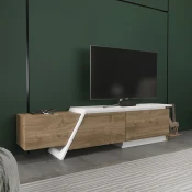 HANAH HOME TV polica Zonas Walnut White
