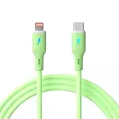 AKYGA USB 2.0 Type C Lightning Punjač/podaci zelena 1m AK-USB-73