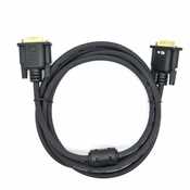 slomart kabel vga 15m-15m 1,8 m., črn, pozlačen