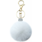 Generic Keychain Faux Fur Ball Keychain Puffy Handbag Pendant with Crystal Rhinestone Car Bag Pendant, (21066440)