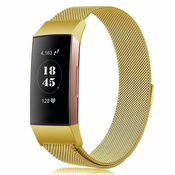 BStrap Milanese (Large) pašček za Fitbit Charge 3/4, gold