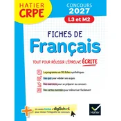 Hatier CRPE - Fiches de Français - Epreuve écrite dadmissibilité - 2027 - L3 et M2