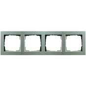 GIRA KROVNI OKVIR GIRA E2 021425, 4 ODPRTINE, BARVA ALUMINIJA