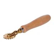 Pasta cutter, serrated blade, brass, 38 mm - Zokura
