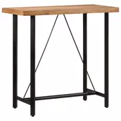 Vidaxl vidaXL Barska miza 110x55x107 cm masivni akacijev les in železo