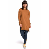 BeWear Ženska majica s kapuco brez kapuce Frydrych B101 rjava XL