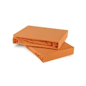 Posteljna rjuha oranžna jersey EMI, Ponjava podaljšana 160x220