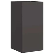 Vidaxl Planter Black 40x40x80 cm Hladno valjano jeklo