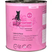 catz finefood Mačja hrana Classic No. 19 - jagnjetina in konj - 800 g