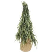 shumee Umetno drevo BOŽIČNO DREVO IZ JUTE, POKRITO S ZASNEGOM, 50 CM