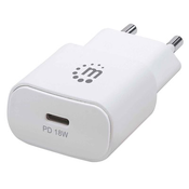 Kućni punjač MANHATTAN 18W, USB-C PD, bijeli