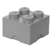 LEGO spremnik Brick 4 40031740 sivi
