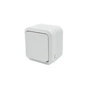 Nadometno stikalo za enojni zvonec Aqua Pro IP55 bela 60222