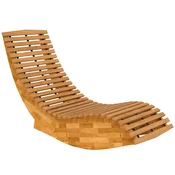 Homestar Ležalnik 60x156x77 cm naravni zložljiv