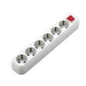 YU MAKEL Podsklop sa 6 uticnica i prekidacem MGP 231, Beli