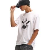 Cropp - Bela majica s printom - white