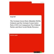 The German Green Party (Bündnis 90/Die Grünen) and the German Conservative Party (CDU) in Comparison. Two Political Parties and