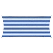 Vidaxl Senčna platna Modra in bela 2 x 4,5 m HDPE