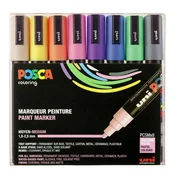 UNI set PC-5M Posca/1.8-2.5mm 1/8 PASTELNE BOJE
