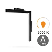 Ultron LED vertikalni kotni linearni reflektor 16W 3000K topla svetloba tip A za magnetne tirnice SMART TRACK 48VDC