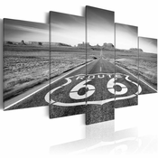 Slika - Route 66 - black and white 100x50
