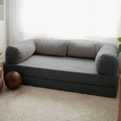 Atelier del Sofa Trosed na razvlacenje Nook, 100x200x70cm, Tamnosivi