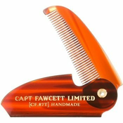 Captain Fawcett Accessories zloĹľljiv glavnik za brke (Folding Pocket Moustache Comb  Length 117 mm)