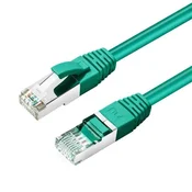 Omrežni kabel CAT6A S/FTP 0.5m zelen LSZH