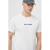 Pamucna majica Helly Hansen za muškarce, boja: bijela, s aplikacijom