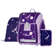 Šolska torba (3-delni komplet) PREMIUM LIGHT - Rože