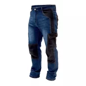 DEDRA Delovne hlače velikost S, jeansa 280 g/m2 BH45SP-S Farba: námorníctvo, Veľkosť: XL/56