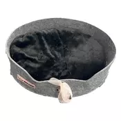 Pet Line Krevet za ljubimce od felte, Okrugao XS, Sivi