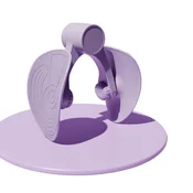 INF Trenažer medeničnega dna 7. gen, prevlečen, 360° vrteč trikotnik Purple, (5000314054)