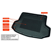 Astar Tipska kadica za gepek Citroen C4 Picasso 2006-2013 5 seats without Modubox