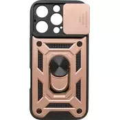 mobilNET plastični ovitek iPhone 16 Pro Max, roza (Cam)