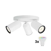 Philips - LED RGBW prigušiva spot svjetiljka PONGEE 3xGU10/4,8W/230V bijela + daljinski upravljac
