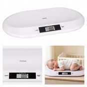 Digitalna elektronska LCD tehtnica za dojenčke do 20 kg bela