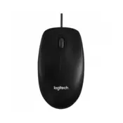 LOGITECH B100 Corded Mouse - BLACK - USB - B2B